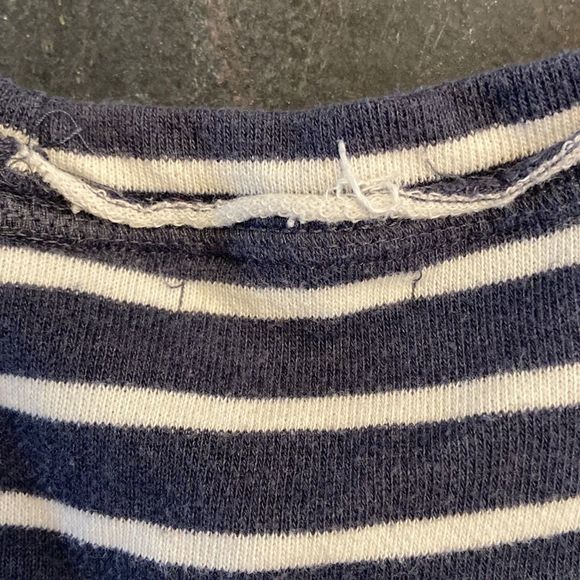 Maurices cold shoulder navy/white striped dress size medium - Picture 9 of 11